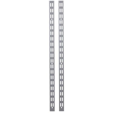 COFAN pack 2 cremalleras pared para estanterías 1080x30x25 mm