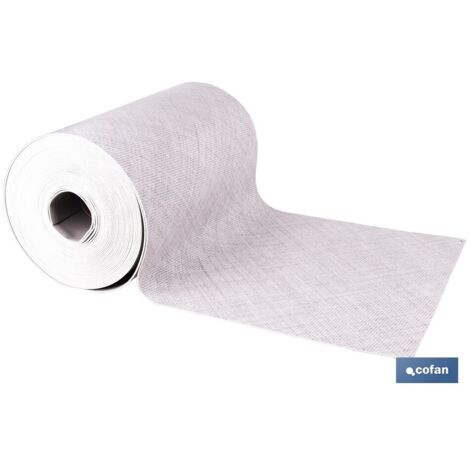 ROLLO DE ALFOMBRA VINÍLICA CON EFECTO JASPEADO GRIS CLARO 84% VINILO 16% POLIÉSTER 52 CM X 20 M