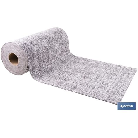 ROLLO DE ALFOMBRA JASPEADA GRIS MARENGO 50% ALGODÓN 50% POLIÉSTER 50 CM X 15 M (1/4)