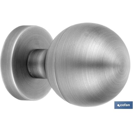 COFAN pomo puerta zamak cromado , Pomo para puerta de zamak cromado.