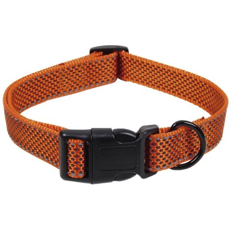 COFAN collar para perros naranja 2.5x45-70 , Collar reflectante para perros disponible en color naranja.El collar reflectante es un imprescindible para sacar a tu mascota de paseo (1/5)