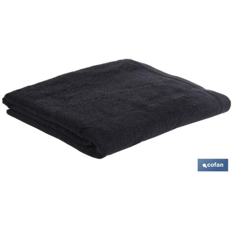 COFAN toalla ducha negro gr.580/m2 modelo brillante 70x140cm