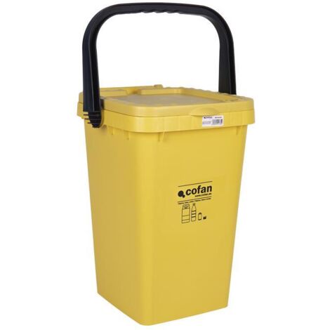 CONTENEDOR AMARILLO PARA PLASTICOS-LATAS, MODELO CHALTEN 25L.