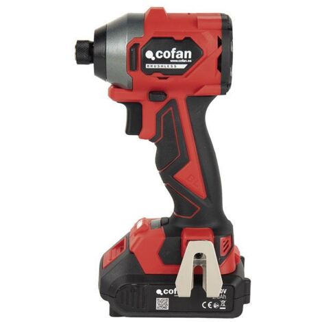 Cofan – Atornillador percutor a batería 20V – Motor sin escobillas – Par 230Nm – Velocidades 1900/2800/3600 RPM – Incluye maletín y batería 2.0Ah (1/5)