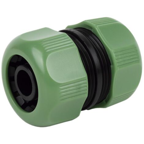COFAN reparador 5/8 - 3/4  (15-19 mm) , Racor modelo Confort para reparar o empalmar una manguera de riego/jardín. Está fabricado en ABS de gran calidad de color negro y verde. Cue