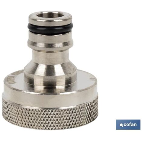 COFAN adaptador latón hembra 1 , Adaptador de roscas hembra para manguera de jardín o de riego. Está fabricado en latón de gran calidad. Cuenta con una buena resistencia UV proporc