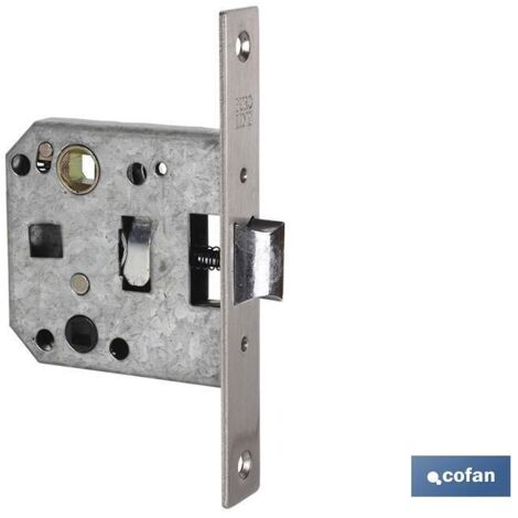 picaporte de embutir cuadrado de acero inox. d47 e50 (puertas demadera) venta unitaria
