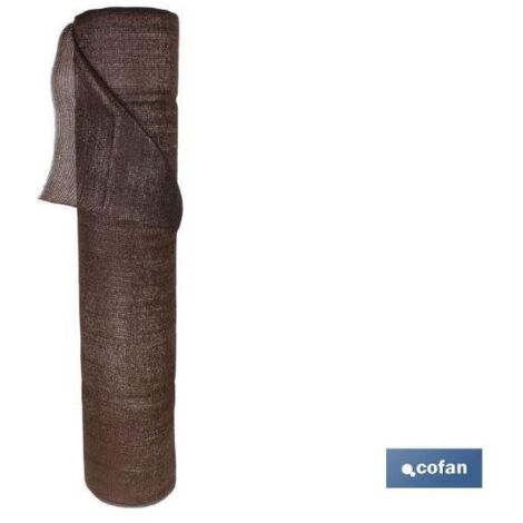 MALLA OCULTACIÓN MARRÓN 90% / 120 Grs - 2 x 50 Mts