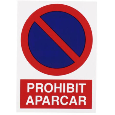 COFAN señal poliestireno 297x210 mm prohibit aparcar , Prohibit aparcar