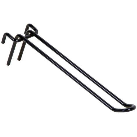 COFAN ganchos azul blister doble varilla 22cm , Gancho doble para expositores.