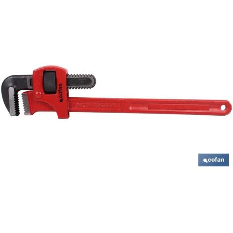 COFAN llave para tubo stillson ref. l-24 , Llave grifa o Stillson reforzada para tubo Estándar. Herramienta de fontanería. Medidas desde 8 hasta 36. Está fabricada en acero especia