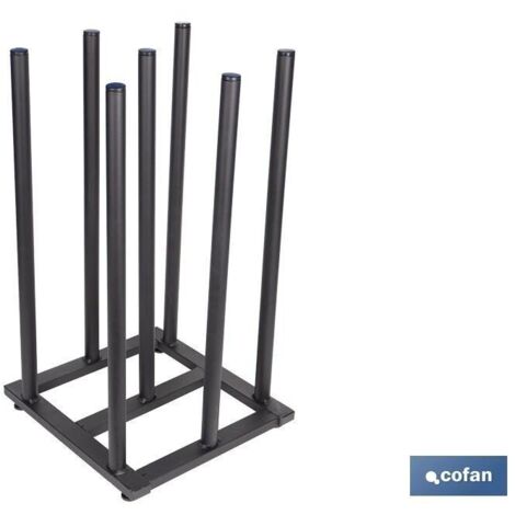 COFAN expositor vertical para hules 7 rollos , El expositor vertical para hules es la solución ideal para mantener organizados y accesibles tus rollos de hule de manera práctica y (1/5)