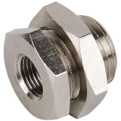 COFAN pasatabiques latón niquelado r-1/4 m-20x1,5 , Pasatabiques Latón Niquelado
