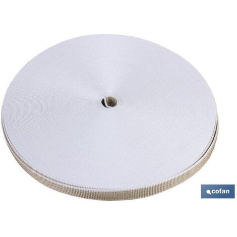 COFAN cinta persiana 2 c. 20,5mm x 50 m.gris/beige , Cinta de persiana de calidad extra con dos caras, una de color beige y otra de color gris. La medida de la cinta es de 20,5 mm