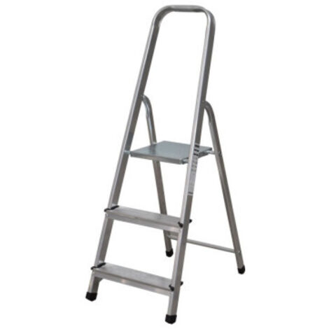 ESCALERA ALUMINIO 2 PELDAÑOS Y 0,41 M ALTURA ÚTIL