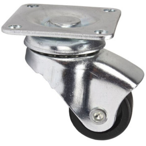 RUEDA POLIPROPILENO 25X15MM PLACA