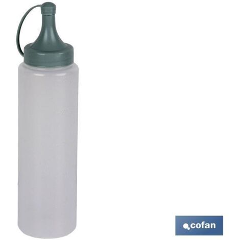 BOTELLA ACEITERA MODELO ALBAHACA 500 ML VERDE AGUA  6x23cm venta unitaria