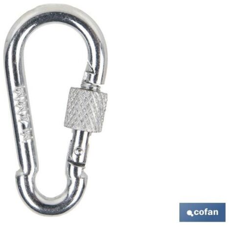MOSQUETóN CON SEGURO RUGOSO  DIFERENTES MEDIDAS 9 X 90 MM X 13 MM X 250 X 1 (PACK: 1)
