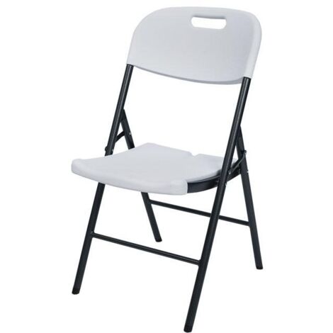 SILLA PLEGABLE BLANCA 46x53x88 CM venta unitaria