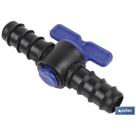 Válvula de riego Ø16mm, resistente y fácil instalación para regular caudal de agua