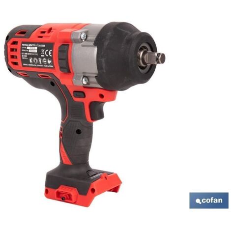 PISTOLA IMPACTO 1/2 BATERÃA LI-ION 20 V 1000 NM SIN CARGADOR NI BATERÃA (1/5)