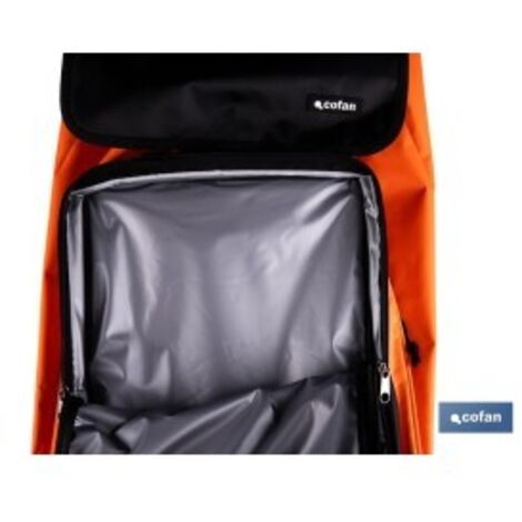 Carro de la compra abatible de aluminio con 6 ruedas y capacidad de 53 L (1/4)