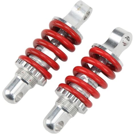Satz mit 2 verstellbaren 100-mm-Hinterradstoßdämpfern – Aluminiumlegierung – Einstellbarer Druck – Für ATVs und Elektroroller (1/4)