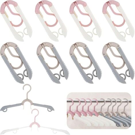 (Rosa/Grau) 10er-Pack faltbare Reisehandyhalter, rutschfeste Kunststoffhalter, multifunktionales Reisezubehör für Zuhause, Hotel, Urlaub und Camping (1/4)