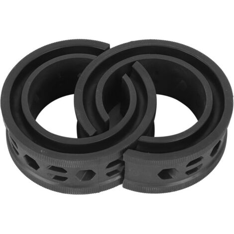 Schwarze 2er-Packung Gummistoßdämpfer für Auto-Schraubenfedern, universelle Stoßdämpfer, Federdämpfer, Typ-C-Puffer, reduziert Geräusche, Antivibration (1/4)