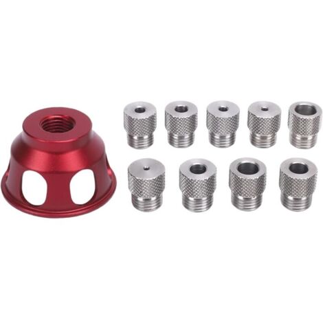 Bohrschablone für gerade Löcher, 2/3/4/5/6/7/8/9/10 mm, vertikale Bohrführungen aus Aluminiumlegierung, Lochstanzer mit Kraftbohrer, Bohraufsatz für die Holzbearbeitung