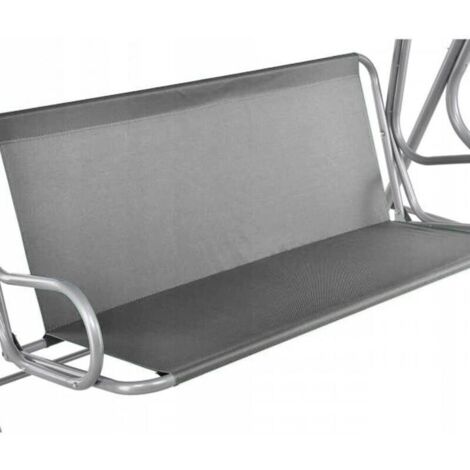 Gartenschaukelsitzbezug, Gartenstuhlbezug, Schaukelsitzbezug, 2- und 3-Sitzer (Grau, 138 x 50 x 50 cm)