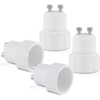 10x Fassungsadapter – GU10 auf E14 Fassungskonverter – Bajonettsockel-Lampenfassungsadapter für Halogen- und LED-Lampen
