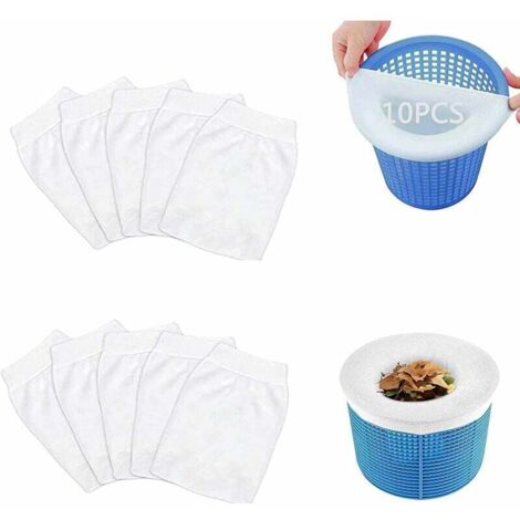 Pool Filter Skimmer, 10 Pcs Pool Skimmer Socks, Collect Tree Leaves in the Pool, Protect the Pool, Keep the Pool Clean (10) (1/5)