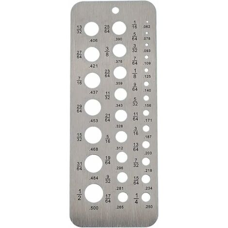 Stainless Steel Metric Gauges 1-13mm, Measuring Tool for Nuts, Bolts and Metric Threads (1/5)