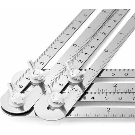 Angle measuring ruler, angle measuring device, multi-angle ruler, four ...