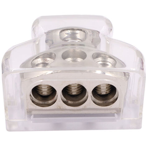 Three Way Distribution Splice 3-Way Power Distribution Block, 1 x 0-gauge input / 3 x 4-gauge output ...