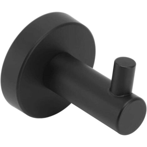 Towel rack, robe hook in simple matte black stainless steel (1/5)