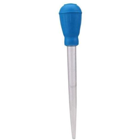 Mini manual water changer for aquariums, drippers, small aquariums, suction hose pump, cleaning device (blue)