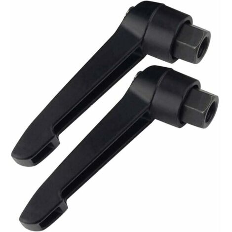 Clamping lever handle for hardware fasteners – Adjustable L-shaped clamping handle, machine knobs with internal or external M12 thread