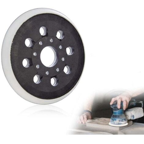 125mm self-locking backing pad, compatible with Bosch PEX 300 AE, 400 AE, 4000 AE 125mm orbital sander, Poweka (1/5)