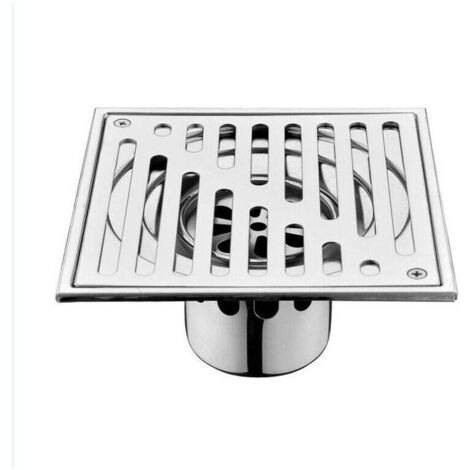 Large 150mm Shower Drain for Walk-in Showers, Stainless Steel Square Floor Drain, Odor-Resistant for Bathrooms