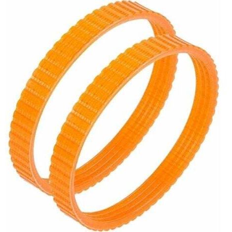 Set of 2 drive belts for the Orange 1900B planer, 9.6 mm