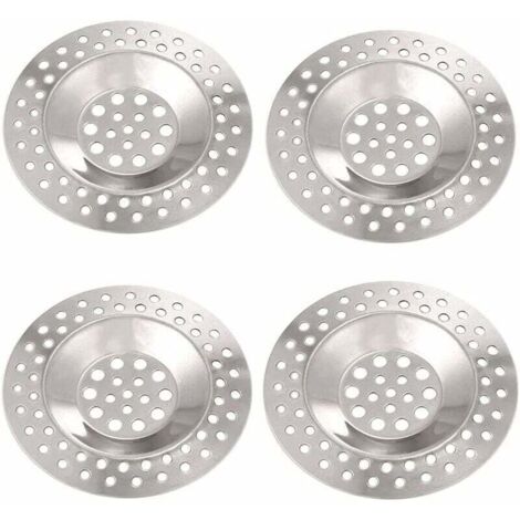 Piece Stainless Steel Sink Strainer, Stainless Steel Sink Strainer, Kitchen Sink Strainer, Sink Plug, Kitchen Bathroom Shower Drain Stopper, Diameter 75mm (1/5)