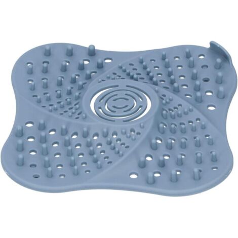 Hair Catcher, Bathroom Drain Cover, Floor Drain Cover, Anti-Clog Protector, Sink Drain Strainer, Blue