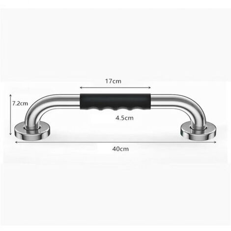 Shower Grab Bar for Elderly, 40cm, Bathtub Grab Bar, Non-Slip Bathroom Grab Bar (1/5)