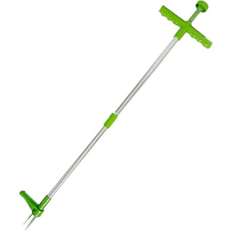 Weed Puller, Handheld Weed Removal Tool, Long Handle with 3 Prongs, Manual Weed Puller for Dandelions, Weed Root Puller (1/5)