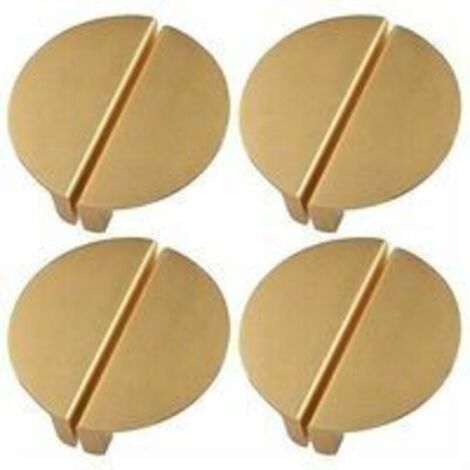 set of champagne gold drawer handles, 2.5" crescent-shaped drawer pulls (1/5)