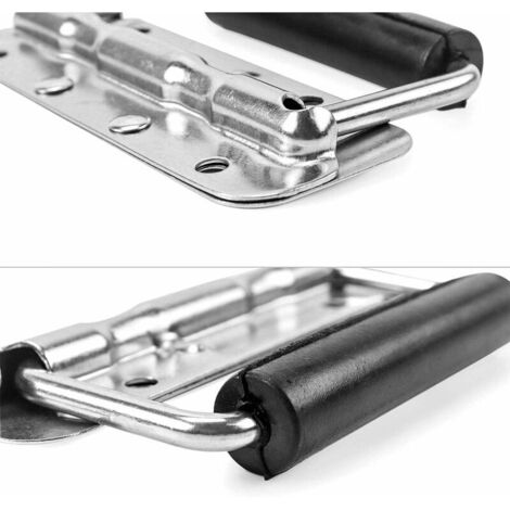 4-Piece Folding Handle, Stainless Steel Cash Register Handle, Folding ...