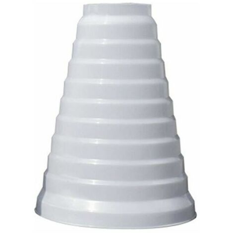 Improved and thicker universal reduction for ventilation systems, diameter 80/200 mm, PVC round pipe reduction for use with duct air conditioners and exhaust fans (8–20 cm) (1/5)