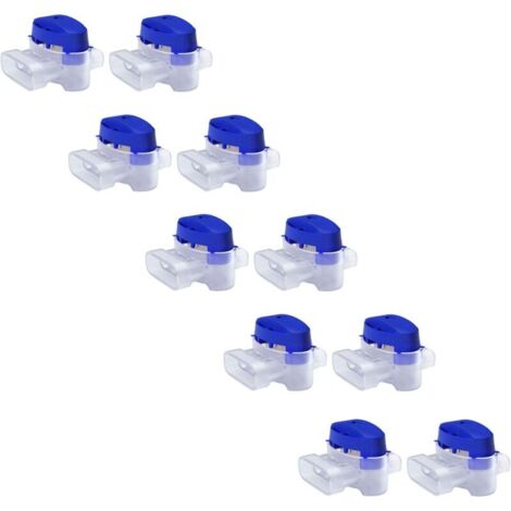 Cable Connector Set for Robotic Lawnmowers - 10 Gel-Filled Connectors for Extending or Repairing Low-Voltage Electrical Wire for Automatic Lawnmowers - Waterproof, Safe, No Stripping Required